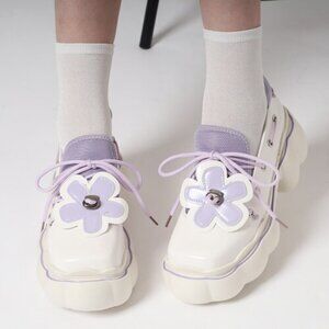 Lovely Daisy Strappy Mary Jane Platform Shoes